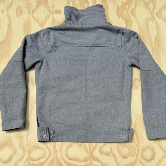 Kane & Unke Men’s Gray Cotton Jacket Size S Button Up High Collar - Picture 5 of 15